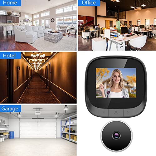 Digital Door Viewer, 2.4in Smart Visual Video Peephole WLAN Electronic Peephole viewer Security Eye Monitoring Camera with Infrared & HD LCD Screen 90° Wide Angle Support Recording/Snapshot thumbnail 5