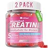 Creatine for Women Gummies, Micronized Creatine Monohydrate + Myo-Inositol, Collagen Peptides, BCAAs, Hyaluronic Acid, Vitamin B6 B12, Zinc for Energy, Focus, Hormonal Balance, Sugar Free, 120 Counts