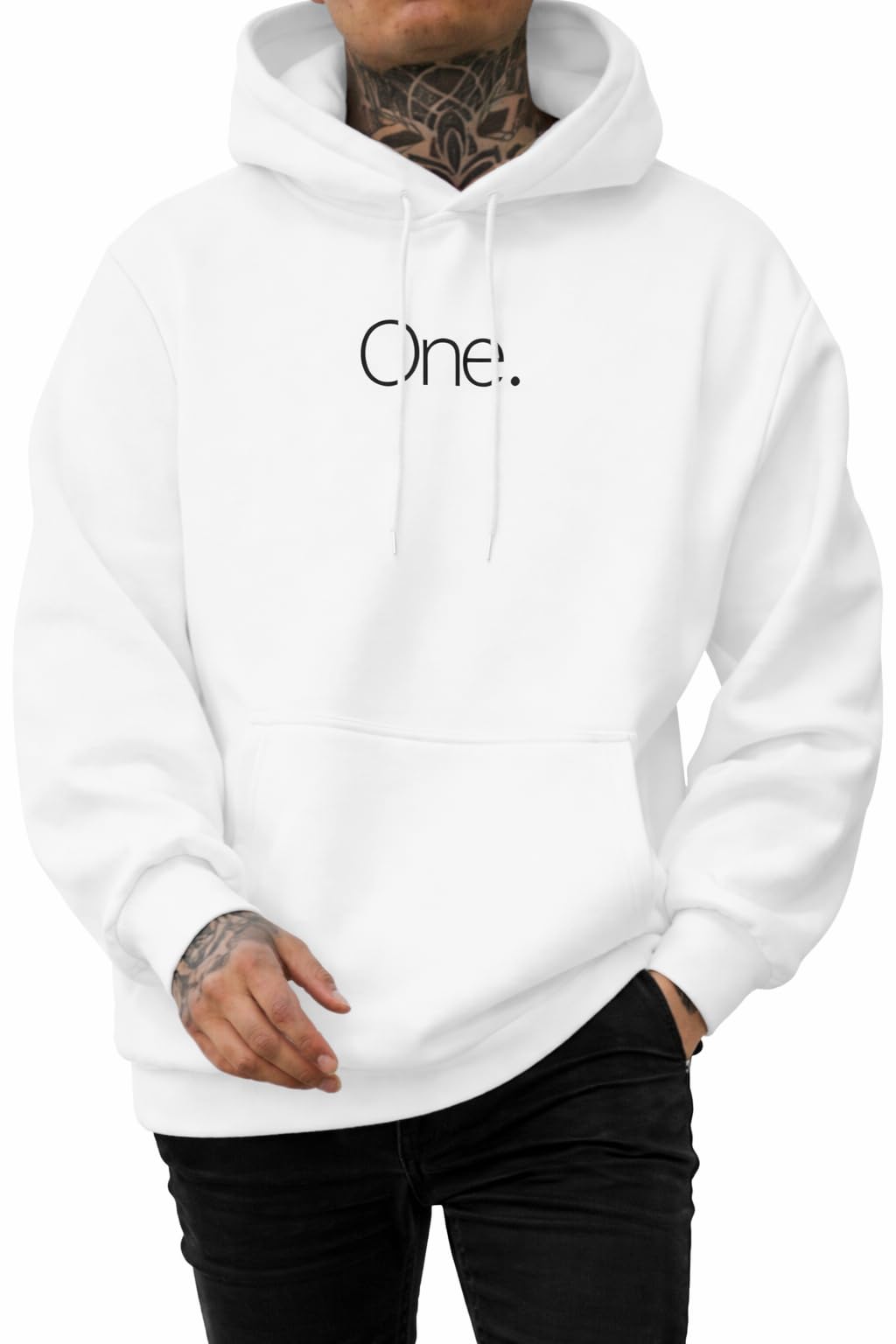 Men Stylish Winter Printed Cotton Fleece Hoodie, Green-picture-32