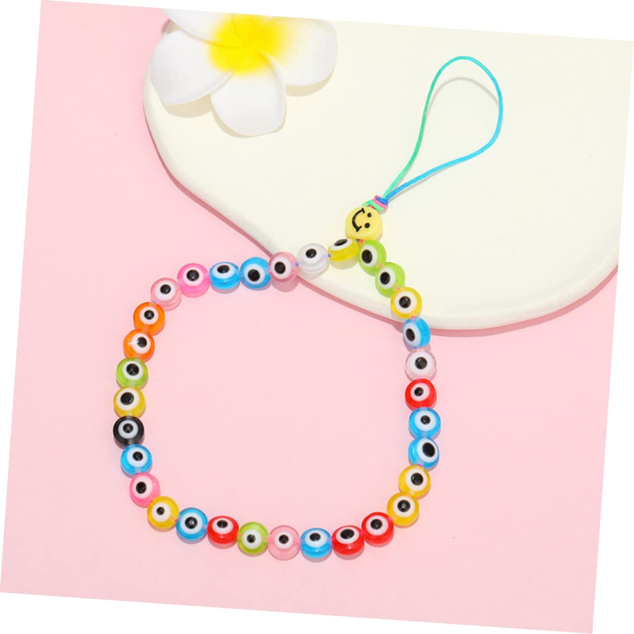 DIYEAH 5 Kisten Perle des Teufelsauges bastelset schmuck herstellen geschenkeidee necklace Anhänger Telefon-Charm-Perlen handwerkliche Herstellung von Perlen kreative Harzperlen
