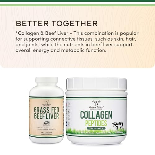 Double Wood Supplements DWBEEF Grass Fed Beef Liver Supplement