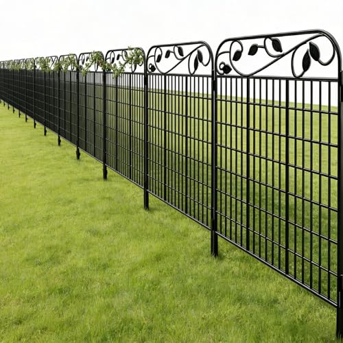 AMAGABELI 4 Panels 44 in(H )X 12 ft(L) Decorative Garden...