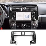 Voodonala for 4Runner Center Console Navigation Panel Cover Interior Antiscrach Antidust Decal Panel Cover for Toyota 4Runner 2020-2024(Carbon Fiber Black Style)