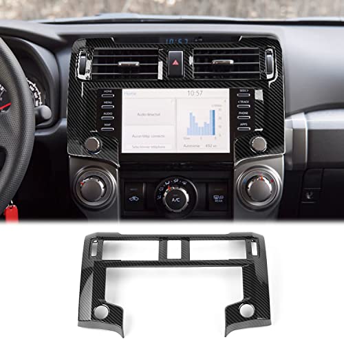Voodonala for 4Runner Center Console Navigation Panel Cover Interior Antiscrach Antidust Decal Panel Cover for Toyota 4Runner 2020-2024(Carbon Fiber Black Style) by Voodonala - Used condition - US$27.71