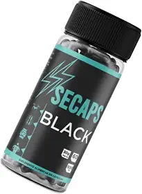 SECAPS Black – Suplemento Alimentar em Cápsulas 60 un. (500 mg) – Fórmula Premium para Suporte Metabólico & Energia