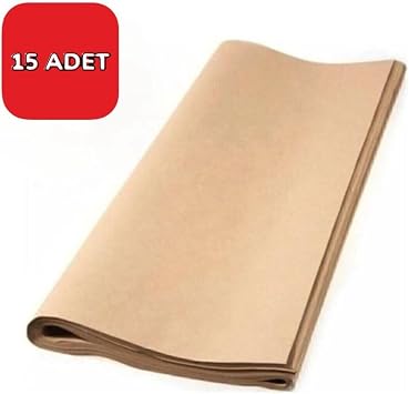 1. Kalite Kraft Kağıt Ambalaj – Hediye Çeyiz & Paketleme Kağıdı 100x150 cm 15’lu Saman Kağıt