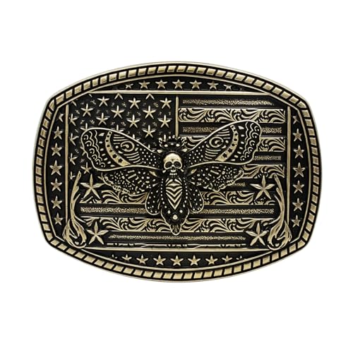 Image of Belt Buckles Men American Flag Belt Buckle for Women | Texas Belt Buckle for Rodeo Season, Solid Zinc Alloy Western Belt Buckle to 2027 RODEOHOUSTON, Hebillas Vaqueras para Hombre