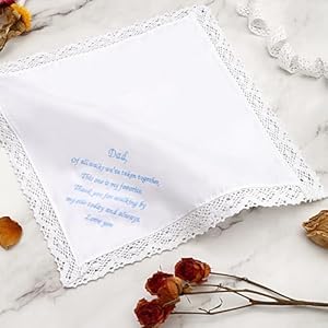 Wedding handkerchiefs something blue for bride mother of the bride gifts embroidered lace keepsake bridal hankies  urban country home decor