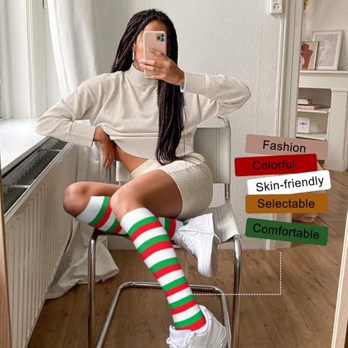 Image of 4 Pairs Compression Socks for Women Circulation-Best Support for Nurses,Running,Athletic,Travel L-XL