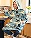LazyOne Oversized Blanket Hoodie, Comfortable Sleepwear, Oversized Hoodies for Women and Men, One Size Fits All Wearable Blankets