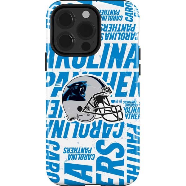 Skinit Impact Phone Case Compatible with iPhone 14 Pro - Officially Licensed NFL Carolina Panthers - Blast Design