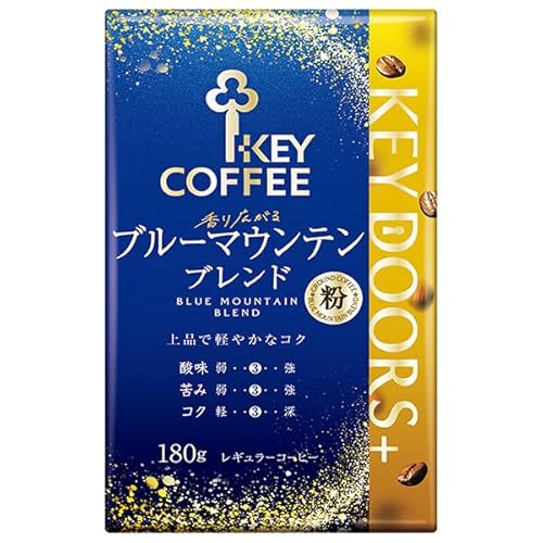 キーコーヒー VP(真空パック) KEY DOORS+ 香り広がるブルーマウンテンブレンド(粉) 180g×6個入×(2ケース)
