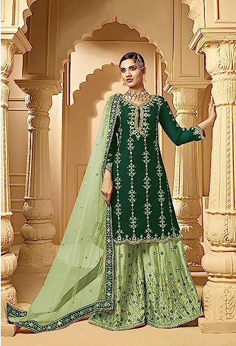 Ready to Wear Indian Pakistani Designer Wedding Wear Palazzo Style Embroidery Eid Special Salwar Suit for Women2
