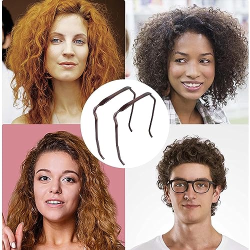 Lonnalee 2PCS Sunglasses Headband,Curly Fashion Hair Hoop Hairbands,Women'Hair Square Sunglasses Headband,Get Volume And Style Hair Without The Headache,Sunglasses Hairband For Men & Women(Black) - Image 4