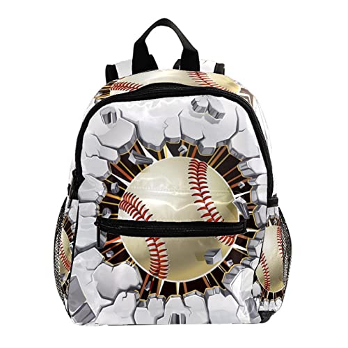 Sac à dos pour garçons fini les fermetures coincées avec ce motif baseball 30,5 cm