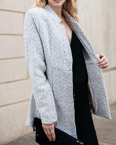 Women's Slim fit Suit Jacket, Fashionable Open Style Long Sleeved Casual Jacket, Business Jacket3