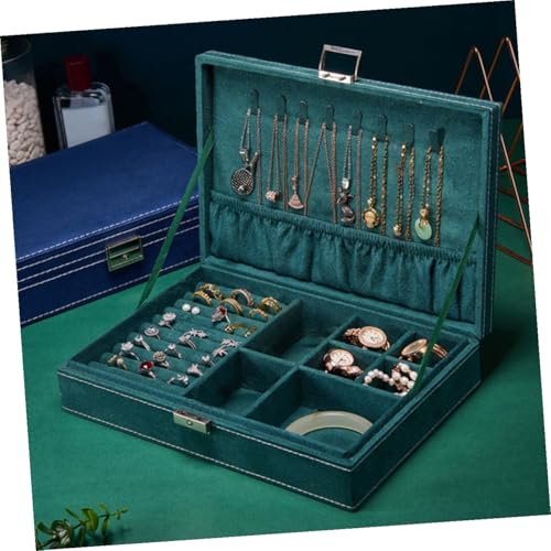 Boîte de rangement bijoux spacieuse avec compartiments pour bagues et bracelets - 4