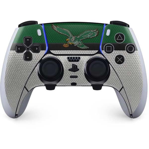 Skinit Decal Gaming Skin Compatible with PS5 DualSense Edge Pro Controller - Officially Licensed NFL Philadelphia Eagles Vintage Design
