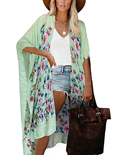 Image of Moss Rose Women Summer Bikini Kimono Bathing Suit Cover Ups for Swimwear