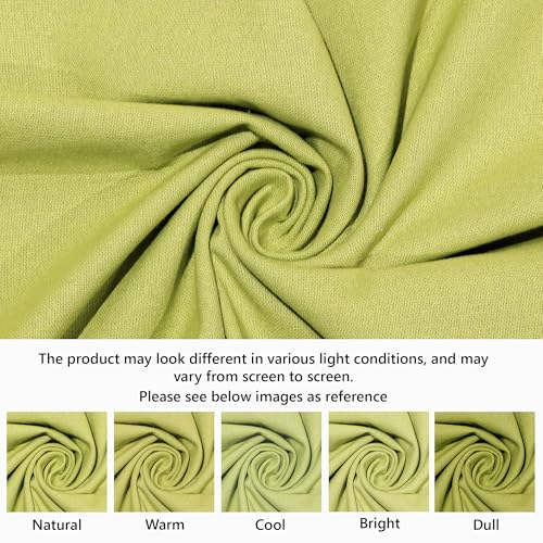 Image of R home 100% Cotton Solid Table Cover | 200 GSM Thick Fabric, Anti-Skid | Machine Washable & Reusable | Ideal for Dining Table & Centre Table, Easy Maintenance (Parrot Green, 56 x 72 Inch)