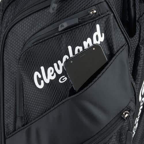 AB-199 クリーブランド キャディバッグ 6分割カート型 ホワイト 送料