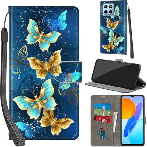 Haninsuze Case for Honor 70 Lite/ X6 Four Butterfly
