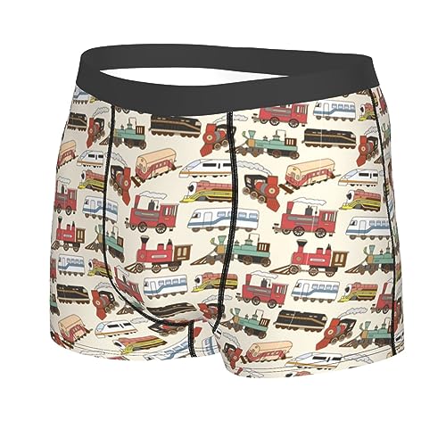 Vintage Trains Boxers for Men Boxer Shorts Soft Mens Underwear Boxer Briefs2