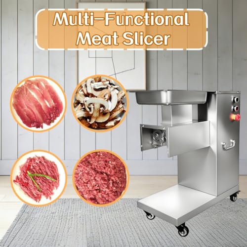 Cortadora eléctrica vertical de carne de acero inoxidable miniatura 7