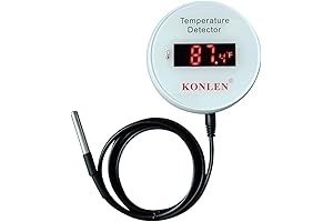 KONLEN Smart WiFi Temperature Sensor with External 9.8ft Probe Cable