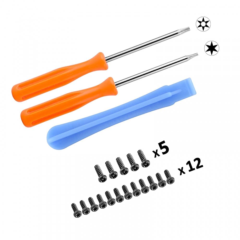 eXtremeRate Botones Completos para Xbox One S/X Botón de LB RB LT RT Bumpers Triggers Gatillos D-Pad ABXY Start Back Sync Botones con Herramientas para Xbox One S One X(Modelo 1708)-Camaleónica