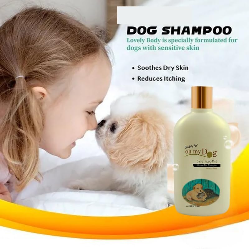 Image of Oh My Dog Smarty Pet Shampoo for Dogs & Cats - 500 ml, Paraben-Free, Suitable for Senstive Skin - Sold by Barkz and Mewz (Cat & Puppy)