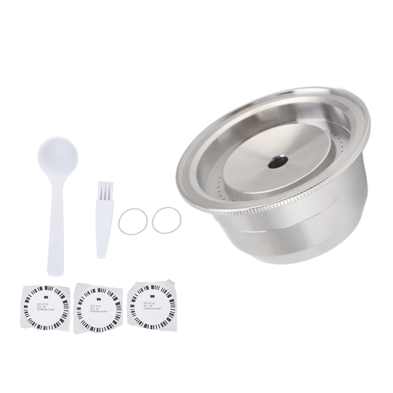 Capsula caffè in acciaio inossidabile Tazza filtro ricaricabile riutilizzabile per macchina Durevole Resistente alla corrosione Estrazione ad alta pressione Compatibile con GCA1