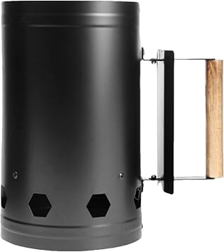 awakentti Fire Burning Barrel, Barrel Burn Cage, Rustproof Barrel Fire Pit, Burn Drum,Heat Shield and Wooden Handles, Metal Burn Barrel Incinerator Bucket for Outdoor Firepit Bowl