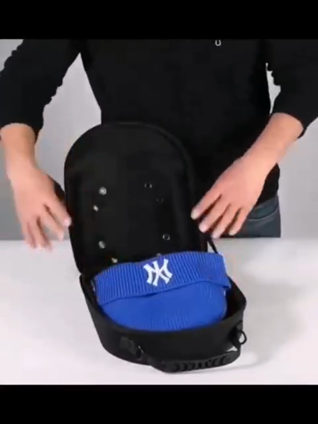 Boîte De Rangement Pour Casquettes – Porte 6 Chapeaux – Voyage – Noir Unisexe