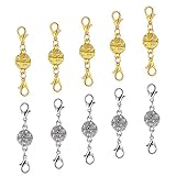 Fácil de usar: simplemente sujete la pinza de langosta en su pulsera de collar existente y cierre el cierre de pulsera de collar en la cadena