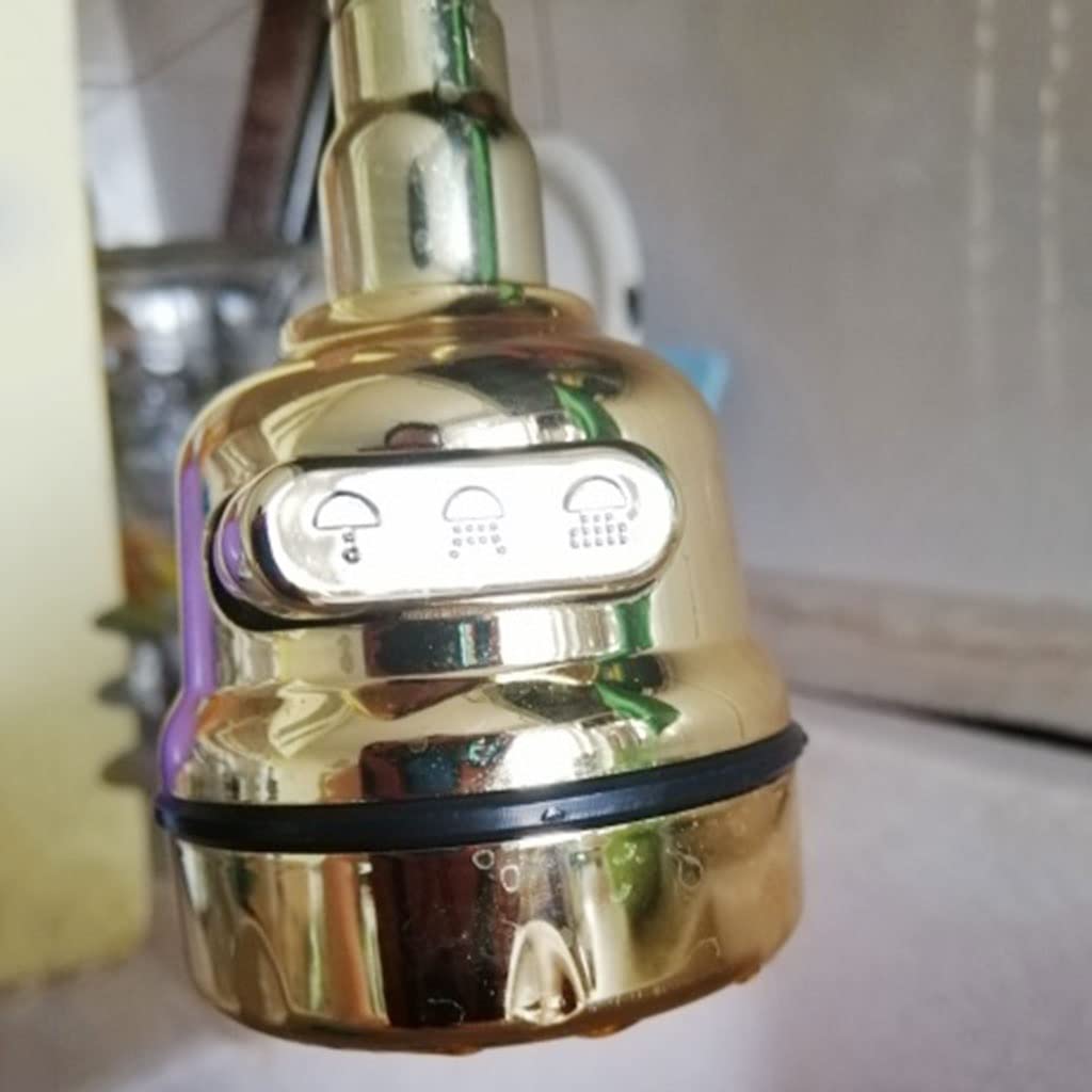RajoNN Pulvérisateur Aérateur de Robinet Rotatif à Économie d'eau, pour Évier de Cuisine Douche 360 ​​Pomme de Douche Rotative