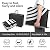 Anidaroel Outdoor Area Rug for Patio Clearance 6X9ft Waterproof, Reversible Plastic Straw Rug Outside Rug, Stain & UV Resistant RV Mat for Camping, Porch, Balcony, Pool Deck(Black&White, 6‘x9')
