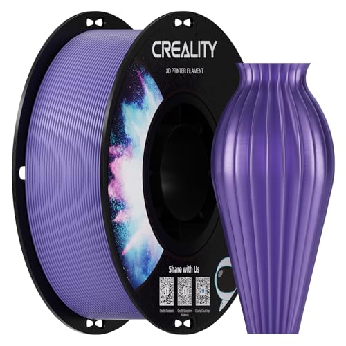 Image of Creality PETG Filament 1.75, 3D Printer Filament, Excellent Toughness High Precision, Odorless Non-Toxic Moistureproof, 1 kg(2.2lbs) Glossy 3D Printing Filament for 3D Printer (Purple)