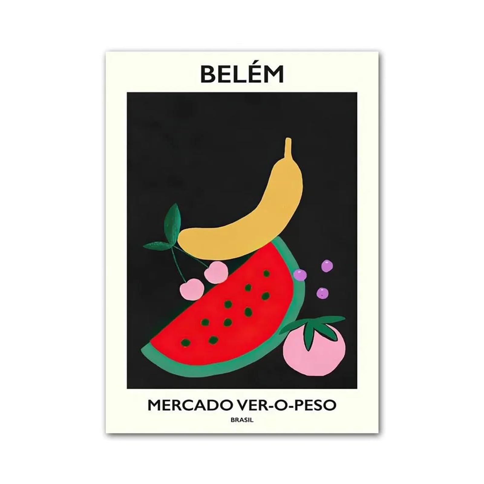 Xenite B Wall Art Canvas Prints Flower Fruit Market Posters No Frame Retro Canvas Painting For Living Room Corridor Wall Art Picture Kitchen Ar Decor(,50X70cm)