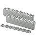 Produktbild EXLECO 40 Pcs Vogelabwehr Taubenabwehr 12 Meter Vogelabwehr Spikes 3 Reihig Kunststoff Tierabwehr Plastik Spatzenabwehr Spikes für Katze, Spatzen, Marder, Taube, Zaun, Fensterbank, Dach | Grau