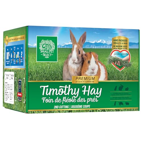 Small Pet Select 2nd Cutting Perfect Blend Timothy Hay Pet Food for Rabbits, Guinea Pigs, Chinchillas and Other Small Animals, Premium Natural Hay Grown in The US, 10 LB