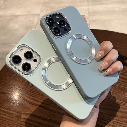 Coque iPhone 12 bleu ENILSA idéale pour recharge sans fil