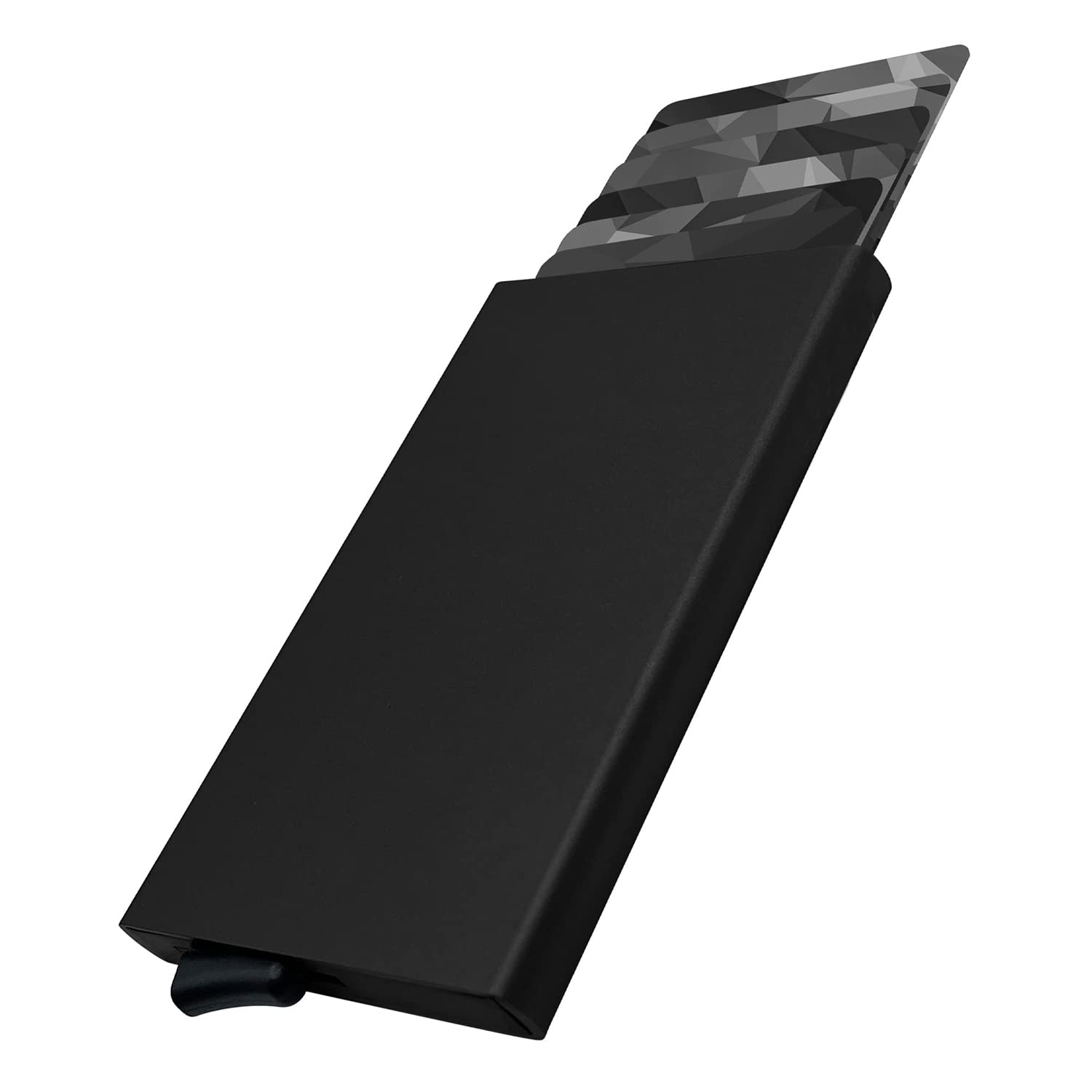 JoyzzzPop up Wallet With RFID Blocking - Slim Metal Credit Card Holder for Men, Front Pocket Wallet Holds 5 Cards