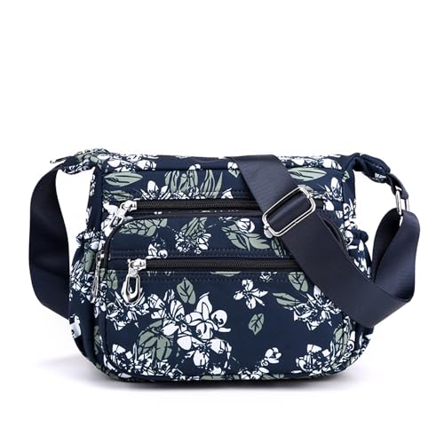 Image of Crossbody Bag for Women Ladies Multi Pockets Shoulder Bag Handbag Lightweight Nylon Casual Messenger Bag Travel Purse