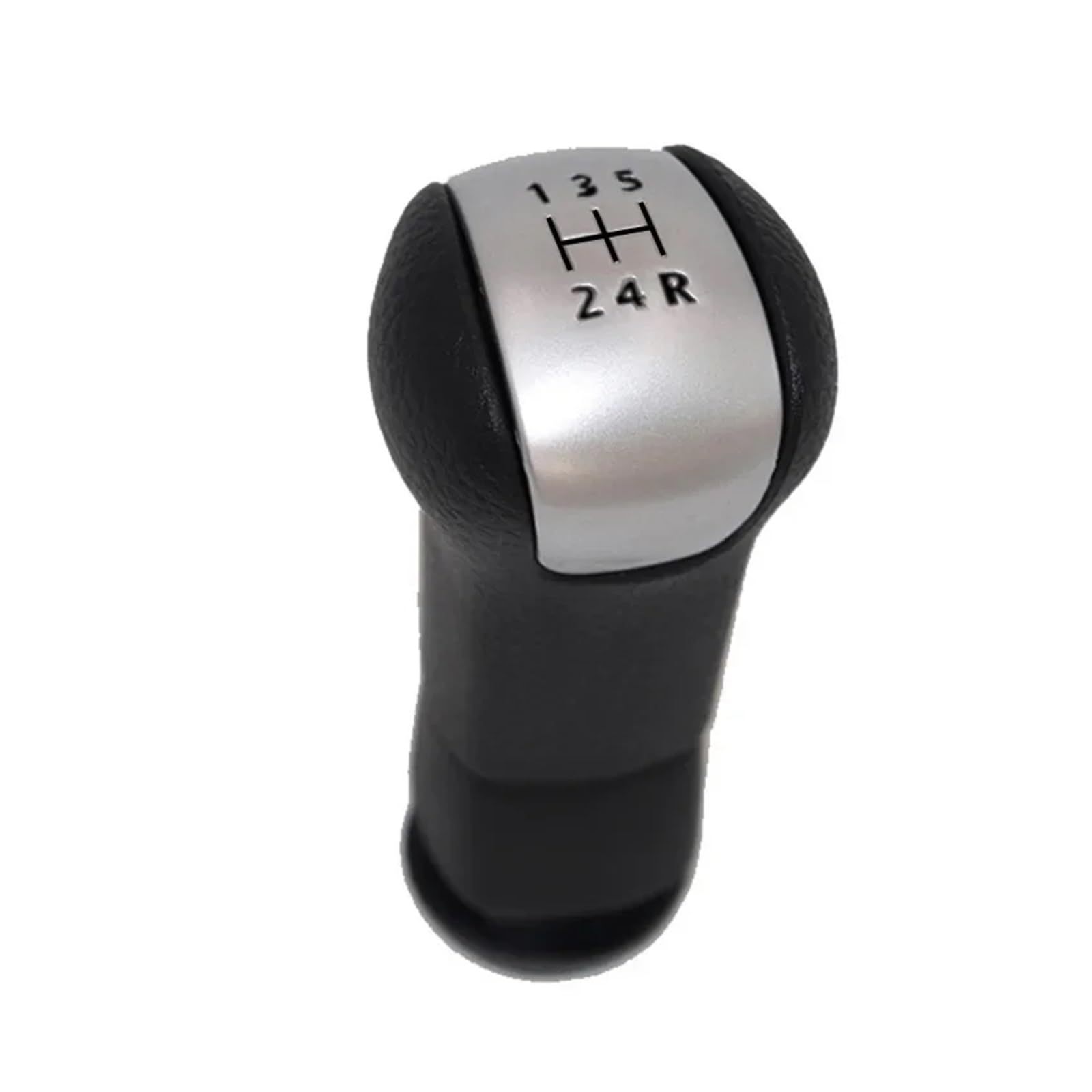 WYLWSHA Shift Gear Knob Cover for Nissan for TIIDA for LIVINA Manual Transmission Car Gear Shift Lever Knob Boot Gaiter Cover(Silver Black)