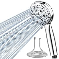 dothnix Shower Head with Hose 1.5m, High Pressure Shower Heads with 5 Spray Modes, Powerful Flow Rain Shower Head Set for Low Water Pressure