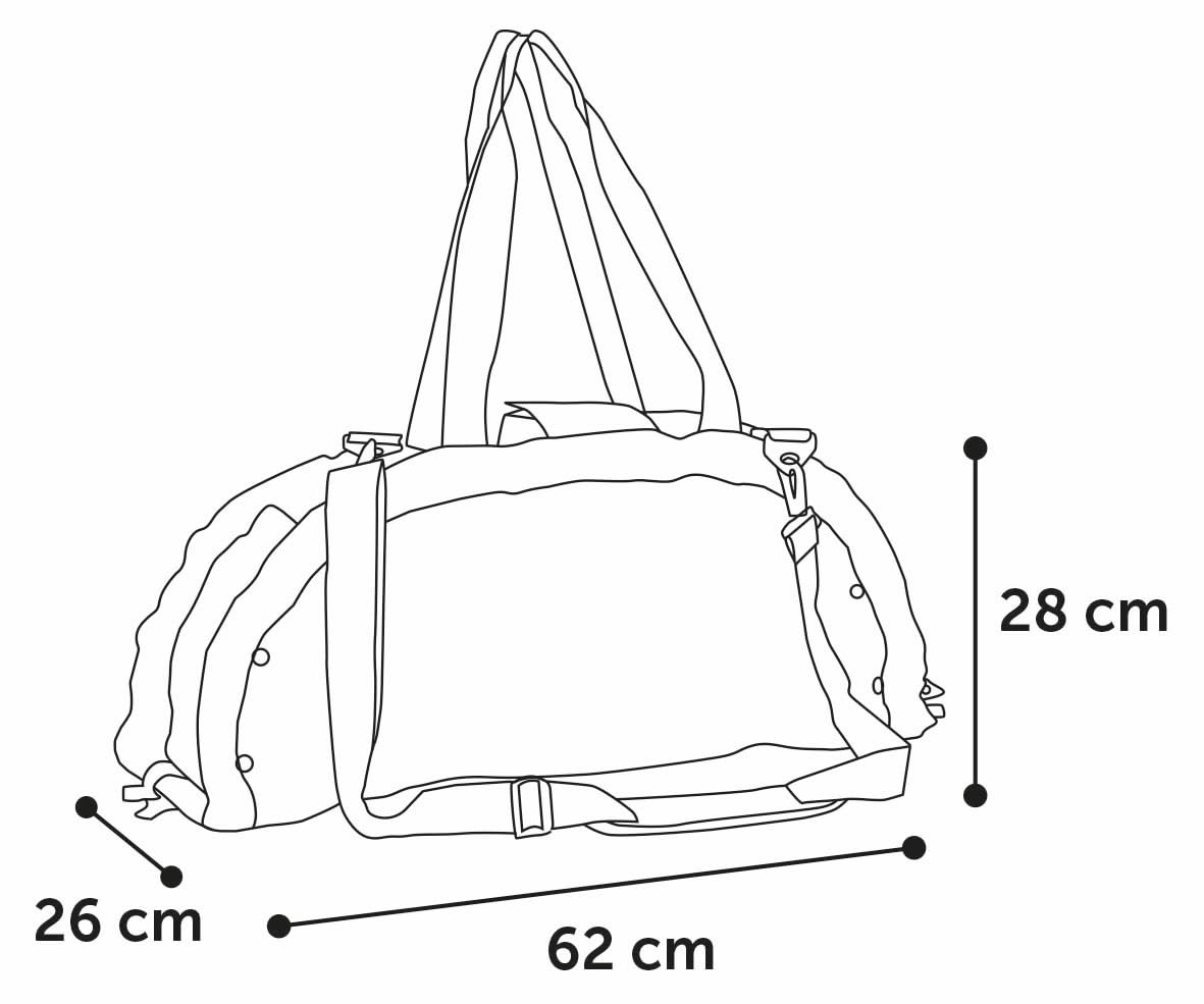Sac de Transport Chat – Chien – Flamingo Xenos Taupe – 62×26×28 cm – Polyester – 2-en-1 Sac & Couverture – Sangle intérieure – poignées & bandoulière – Poche