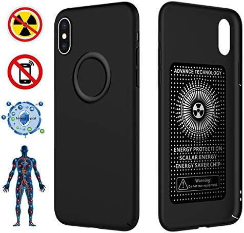 CCSJ iPhone X Case/iPhone 10 Case,Ultra Thin Soft Slim Fit Cover,Anti-Radiation(EMF)&Negative Ion Energy Case for Apple iPhone X/iPhone 10 (Matte Black)