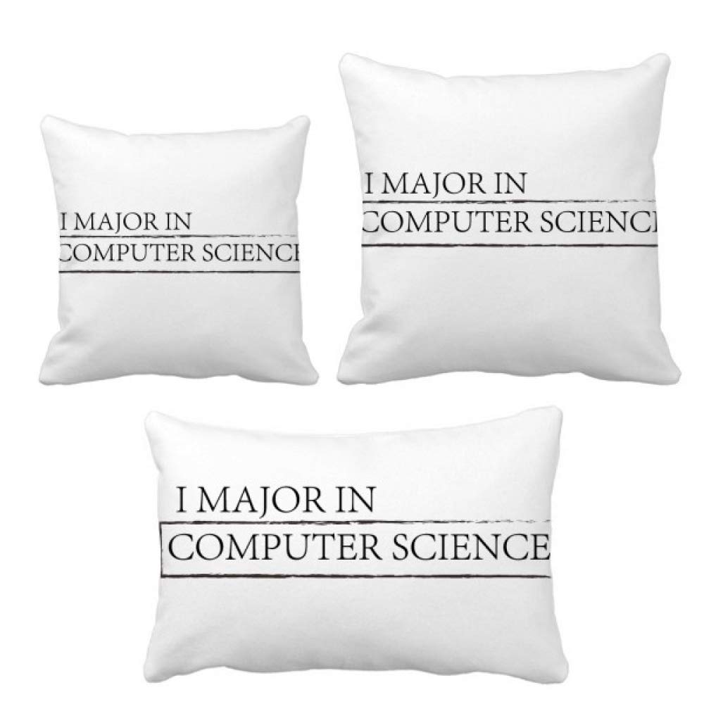 Coussin I Major in Computer Science idee cadeau originale pour etudiant en informatique diplome