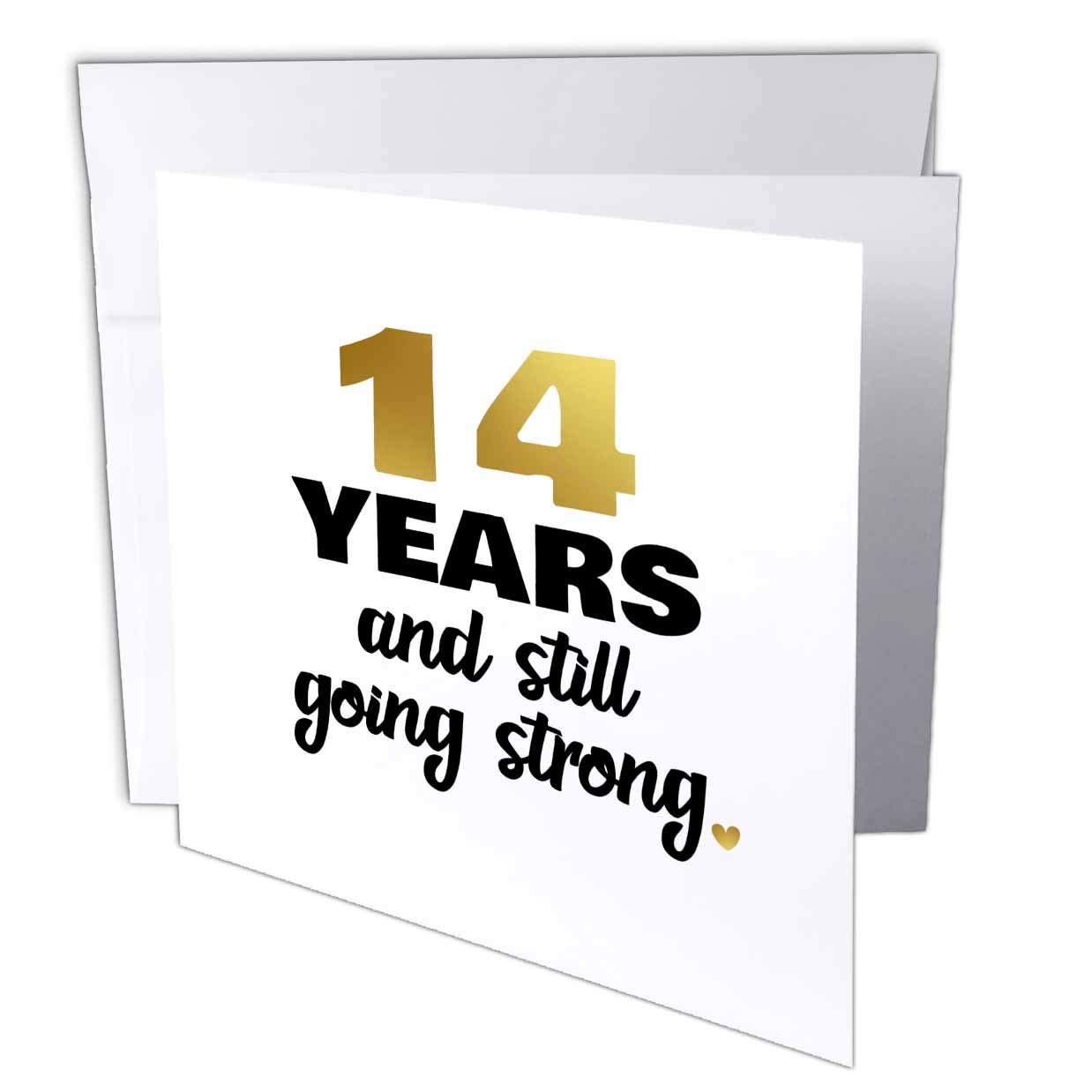 14 Years Anniversary Quotes 3Drose 14 Year Still Going Strong Fourteenth 14Th Wedding Anniversary Gift  Greeting Card (Gc_274357_5) : Amazon.in: Office Products